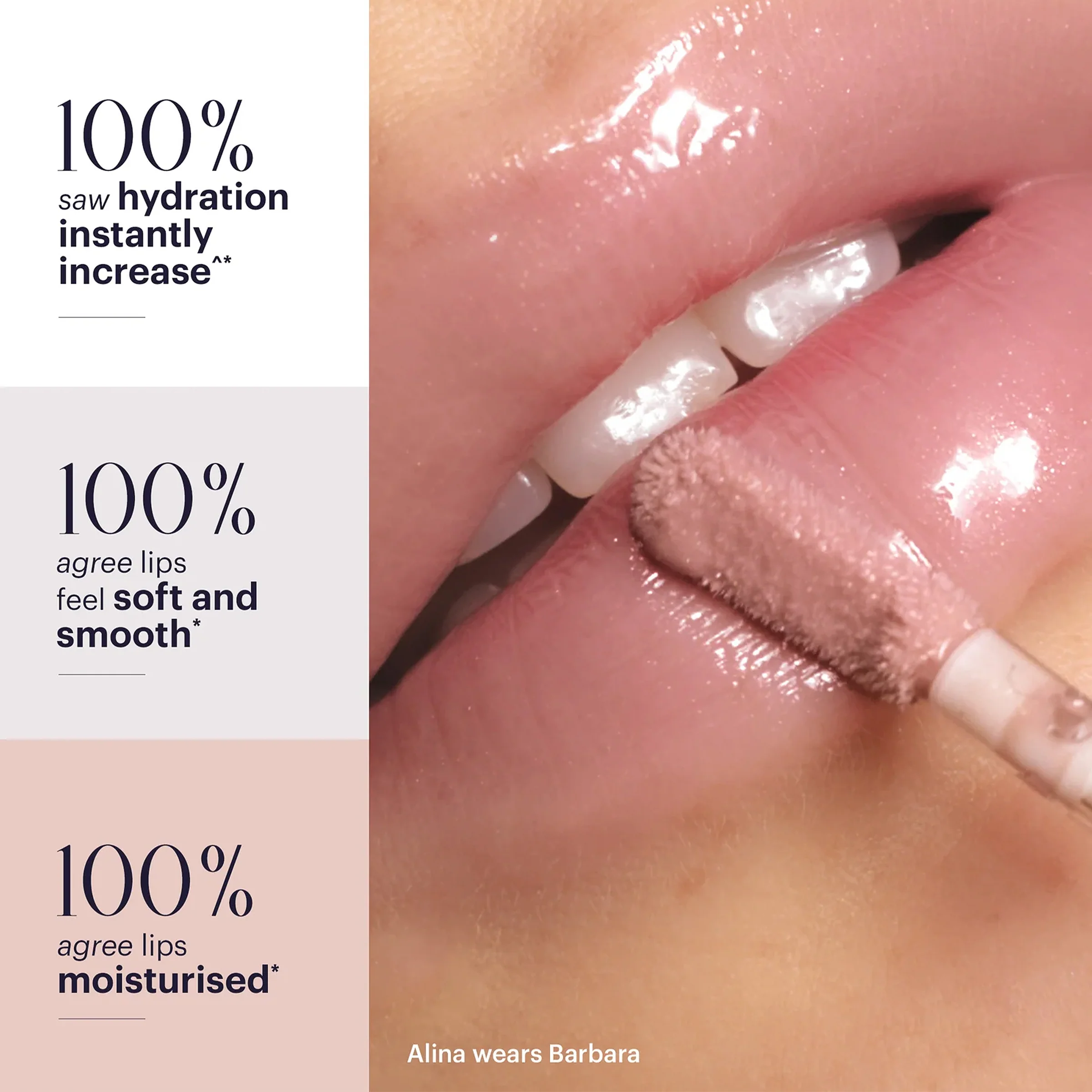 Pout Glaze High-Shine-Hyaluronic Lip Gloss (Barbara) - Image 4